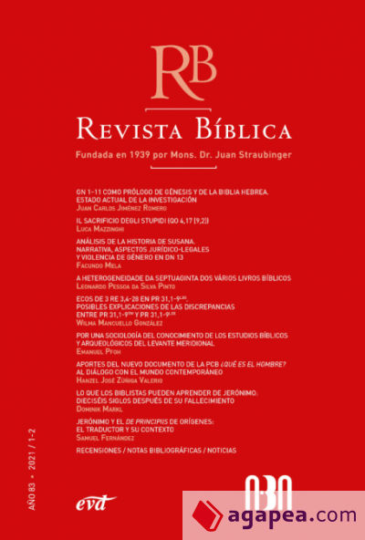 Revista Bíblica 2021/1-2 - Año 83