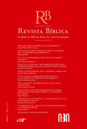 Portada de Revista Bíblica 2021/3-4 - Año 83