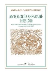 Portada de Antología sefardí, 1492-1700. Respuesta literaria a la expulsión de 1492