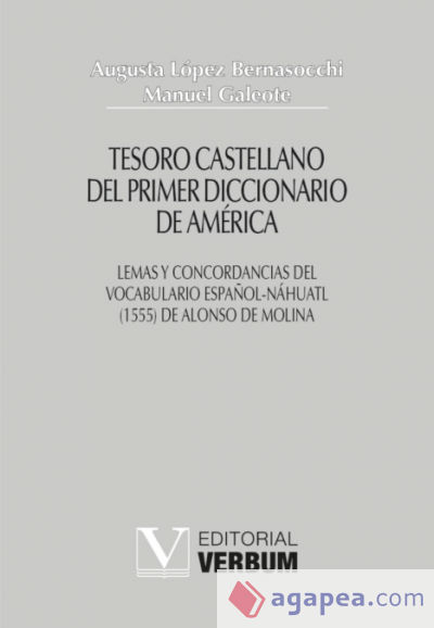 Tesoro castellano del primer diccionario de América