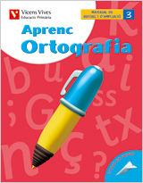 Portada de Aprenc ortografia 3, Llengua i literatura, 4º Primària