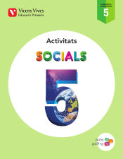 Portada de Aula Activa, socials, 5 Educació Primária (Valencia). Activitats