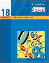 Portada de Cuaderno Clave C-18. Numeros Racionales. Matematicas
