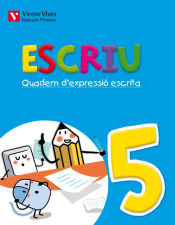 Portada de Escriu. Quadern D'expressio Escrita 5 Valencia