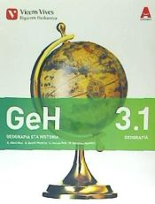 Portada de GeH 3. País Vasco. Liburu 1 Geografia, liburu 2 Historia eta separatak (3D ikasgela)