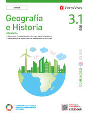 Portada de Geografia e Historia 3 (3.1 Geografía 3.2 Historia) Aragón (Comunidad en Red)