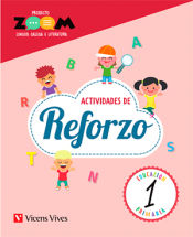 Portada de LINGUA 1 CADERNO DE REFORZO (ZOOM)