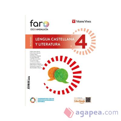 Lengua Castellana y Literatura 4+Separata Ortograf&iacute;a 4. Edici&oacute;n bloques. Andaluc&iacute;a (Faro)