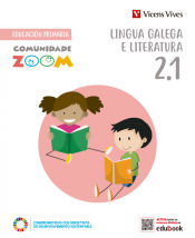 Portada de Lingua Galega e Literatura 2 (2.1-2.2-2.3) (Comunidade Zoom)