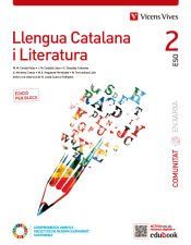 Portada de Llengua Catalana i Literatura 2 Catalunya. (Comunitat en Xarxa). Edici&oacute; per blocs