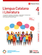 Portada de Llengua Catalana i Literatura 4 Catalunya. (Comunitat en Xarxa). Edició per blocs