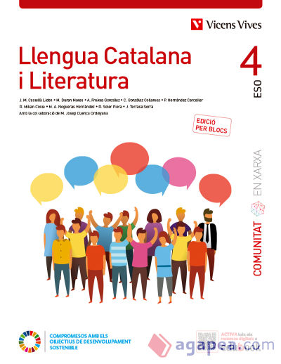 Llengua Catalana i Literatura 4 Catalunya. (Comunitat en Xarxa). Edició per blocs