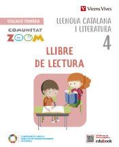 Portada de Llengua Catalana i Literatura 4. Llibre de lectura. (Comunitat Zoom)