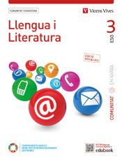Portada de Llengua i Literatura 3 C. Valenciana (Comunitat en Xarxa). Edici&oacute; per blocs