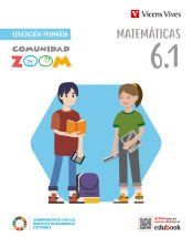 Portada de Matemáticas 6 (6.1 - 6.2 - 6.3) Comunidad Zoom