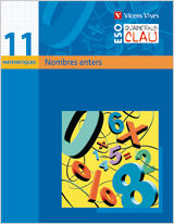 Portada de Quadern Clau Q-11. Nombres Enters. Matematiques