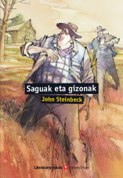 Portada de SAGUAK ETA GIZONAK (LITERATURA-ESKOLA)