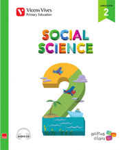 Portada de SOCIAL SCIENCE 2ºEP +CD ANDALUCIA 15 AULA ACTIVA