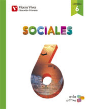 Portada de Sociales 6. L. Alumno y separata Cantabria. (Aula Activa)