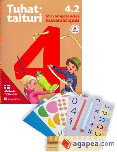 Tuhattaituri 4.2. Matemàtiques. Llibre i fitxes.Català (Mètode finlandès)