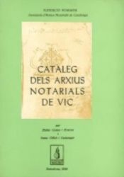 Portada de Catàleg dels arxius notarials de Vic