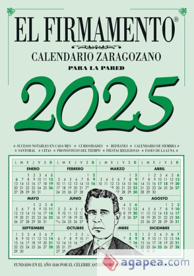 Calendario Pared Zaragozano 2025