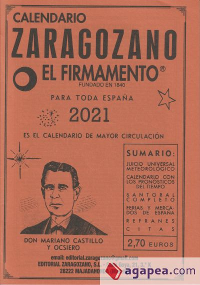 Calendario Zaragozano 2021