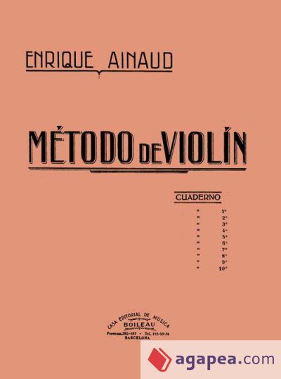 Método de violín, volumen 2. Cuaderno