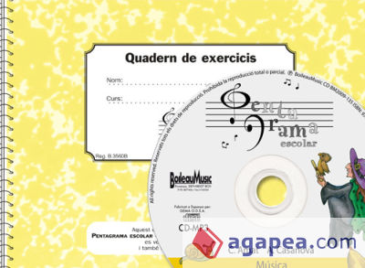 Pentagrama escolar 5. Quadern d'exercicis. CD