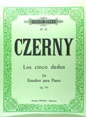 Portada de Los cinco dedos, 24 estudios para piano op. 777