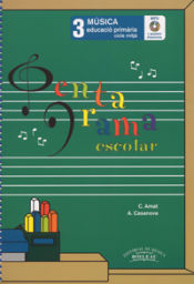 Portada de Pentagrama Escolar Música 3 CAT