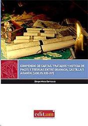 Portada de Compendio de Cartas, Tratados y Noticias de Paces y Treguas entre Granada, Castilla y Aragón (Siglos Xiii-Xv)