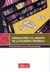 Portada de Gonzalo díaz y el archivo e la filosofía española