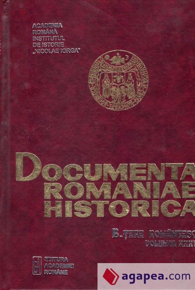 Documenta Romaniae Historica Vol XXXVI