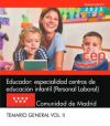 Educador: especialidad centros de educación infantil (Personal Laboral). Comunidad de Madrid. Temario General. Vol. II