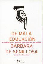 Portada de De mala educación (Ebook)