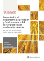 Portada de Comentarios al Reglamento de actuación y funcionamiento del sector público por medios electrónicos