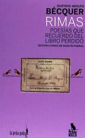 Portada de Poesías que recuerdo del libro perdido (Rimas)