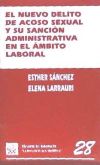 El Nuevo Delito De Acoso Sexual Y Su Sanción Administrativa En El ámbito Laboral