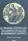 El Proceso Contencioso Declarativo De Nulidad De Matrimonio