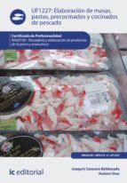 Portada de Elaboración de masas, pastas, precocinados y cocinados de pescado. INAJ0109 (Ebook)