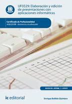 Portada de Elaboración y edición de presentaciones con aplicaciones informáticas. ADGG0108 (Ebook)