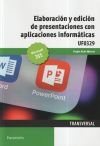 Elaboración y edición de presentaciones con aplicaciones informáticas