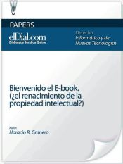 Portada de Bienvenido el E-book (¿el renacimiento de la propiedad intelectual?) (Ebook)