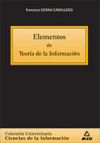Elementos de teoría de la información. Colección universitaria: ciencias de la información.