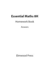 Portada de Essential Maths 8H Homework Book Answers