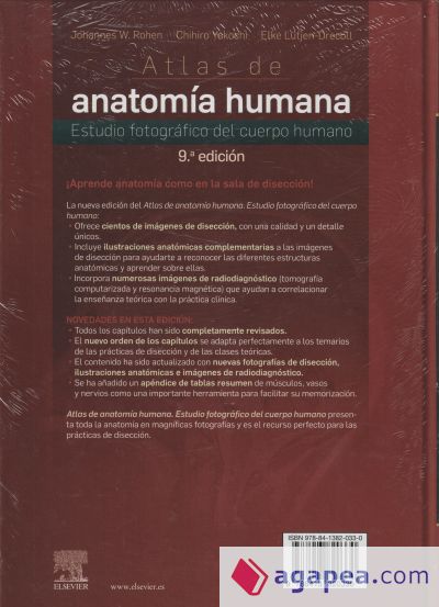 Atlas de anatomía humana: Estudio fotográfico del cuerpo humano