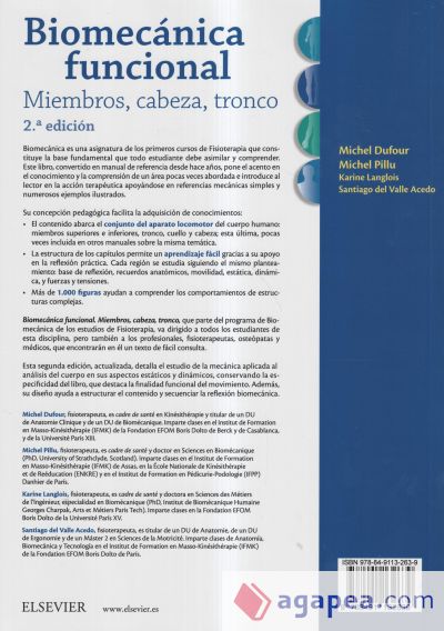 Biomecánica funcional. Miembros, cabeza, tronco (2ª ed.)