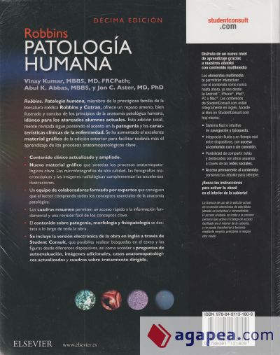 Robbins. Patología humana + StudentConsult (10ª ed.)