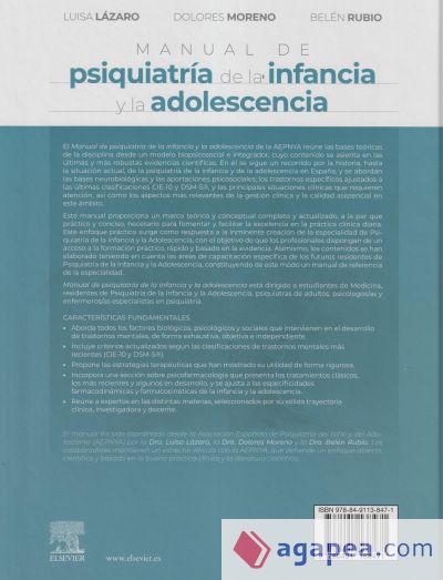 Manual de psiquiatría de la infancia y la adolescencia